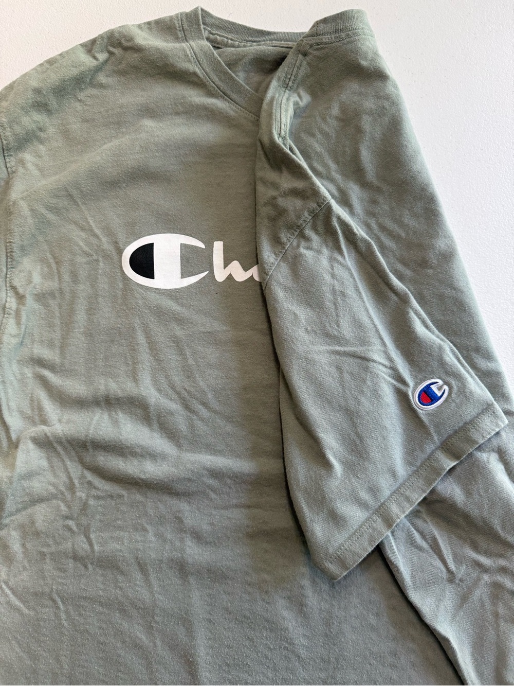 Champion Men’s Olive Tee - Picture 2 of 4